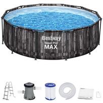 Baseinas, karkasinis Bestway Steel Pro Max BE5614X, pilka sp., 366 x 100 cm