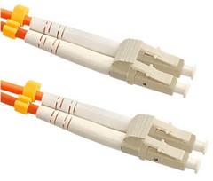 Kabelis Qoltec Multimode LC/UPC, LC/UPC, 7 m, oranžinė sp.