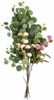 Dirbtinė puokštė Homla Marita, žalia sp./įvairių spalvų, 70 cm