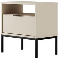 Naktinis staliukas Kocot Kids Austin, juoda sp./smėlio sp., 56.4 cm x 55 cm x 33 cm