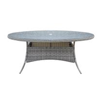 Lauko stalas Home4you Trento, šviesiai pilka sp., 180 cm x 100 cm x 75 cm
