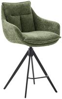 Baro kėdė MC Akcent Parker PKTS60OL, matinė, juoda sp./žalia sp., 63 cm x 60 cm x 100 cm