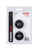 Ritė su lynu Powerplus POWACG1142, juoda sp., 2 vnt.