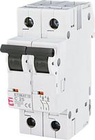 Automatinis jungiklis ETI ETIMAT10, 2P, C, 10kA, 25 A