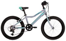 Vaikiškas dviratis, kalnų Kross Lea Mini 1.0, pilka sp./turkio sp., 20"