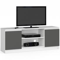 TV staliukas Akord RTV K140, balta sp./grafito sp., 40 cm x 140 cm x 55 cm