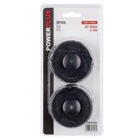 Ritė su lynu Powerplus POWACG1202, juoda sp., 2 vnt.
