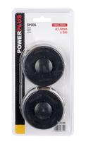 Ritė su lynu Powerplus POWACG1152, juoda sp., 2 vnt.