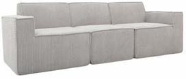Modulinė sofa Homla Lykke, šviesiai pilka sp., 88 x 263 cm x 73 cm