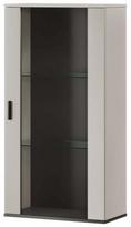 Vitrina Cama Meble Soho S2, juoda sp./kašmyro sp., 29 cm x 60 cm x 112 cm