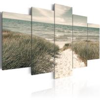 Akrilo stiklo reprodukcija Artgeist Quiet Beach, 100 cm x 50 cm
