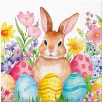 Popierinės servetėlės PAW Egg Hunt, 33 cm x 33 cm, įvairių spalvų, 20 vnt.