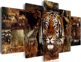 Akrilo stiklo reprodukcija Artgeist Golden Jungle, 20 cm x 50 cm