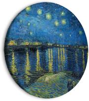 Apvali reprodukcija ant drobės Artgeist Vincent Van Gogh - Starry Night Over the Rhone, 60 cm x 60 cm