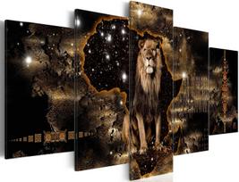 Akrilo stiklo reprodukcija Artgeist Golden Lion, 40 cm x 100 cm