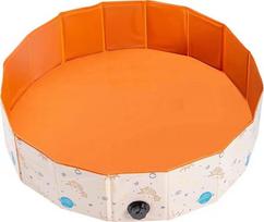 Baseinas su kamuoliukais Master MAS-B687, 120 cm x 120 cm, oranžinė sp.