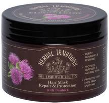 Kaukė plaukams Herbal Traditions Repair & Protection with Burdock, 300 ml