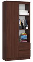 Biuro spinta Akord Furniture Factory R11 R80 1D 2SZ CLP, wenge sp., 180 cm x 80 cm x 35 cm
