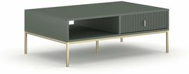 Kavos staliukas Maggiore MA05, aukso sp./žalia sp., 68 cm x 104 cm x 38.9 cm