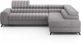 Kampinė sofa Kanedo, tamsiai pilka sp., dešininė, 204 x 269 cm x 86 cm