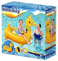 Pripučiamas plaustas Bestway Llama Kiddie, geltona sp., 129 cm x 110 cm