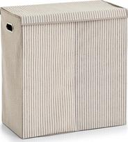 Skalbinių dėžė Zeller Stripes, 120 l, smėlio sp., 61.5 cm x 31 cm