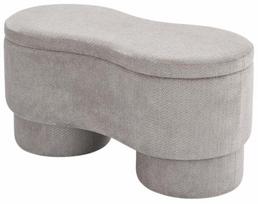 Prieškambario suoliukas Leisure Furniture Viva, pilka sp., 45 cm x 95 cm x 47 cm