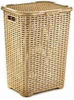 Skalbinių dėžė Katex Rattan, 45 l, smėlio sp., 40 cm x 31.6 cm