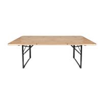 Lauko stalas 4IQ Kids Picnic, ruda sp., 120 cm x 40 cm x 53 cm