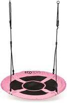 Sūpynės gandro lizdas vaikams EcoToys BOC100, 100 cm, juoda sp./rožinė sp.