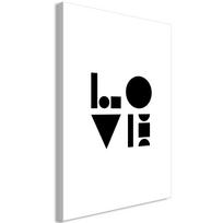 Foto paveikslas Artgeist Black, White and Love, 20 cm x 30 cm