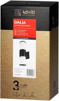 Sieninis lauko šviestuvas Orno Dalia, 15W, E27, IP54, juoda sp., 9 cm x 20 cm