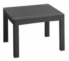 Lauko stalas Keter Orlando, juoda sp., 59 cm x 59 cm x 43 cm