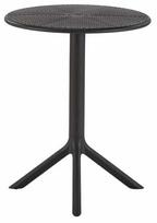 Lauko stalas Calvo, juoda sp., 60 cm x 60 cm x 72 cm