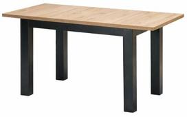 Valgomojo stalas išskleidžiamas Gizmo, juoda sp./artisan oak, 120 - 160 cm x 75 cm x 79 cm