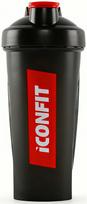Kokteilių plaktuvas - gertuvė sportui ICONFIT, juoda sp., plastikas, 0.8 l