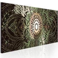 Reprodukcija Artgeist Emerald Mandala HK6557-DKX, 135 cm x 45 cm