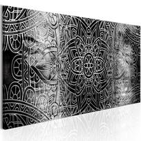 Reprodukcija Artgeist Mandala: Grey Depths N6561PWD, 120 cm x 40 cm