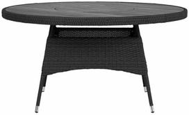 Lauko stalas, juoda sp., 150 cm x 150 cm x 75 cm