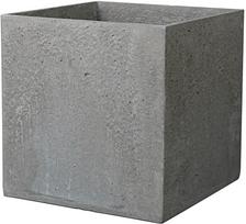 Gėlių vazonas Deroma Geomineral Cube, kompozicinės medžiagos, 48.5 cm x 48.5 cm, antracito sp.