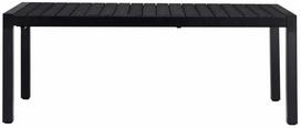 Lauko stalas Aronas, juoda sp., 205 - 275 cm x 100 cm x 75 cm