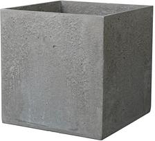 Gėlių vazonas Deroma Geomineral Cube, kompozicinės medžiagos, 38.5 cm x 38.5 cm, antracito sp.