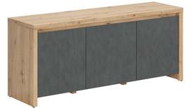 Televizoriaus spintelė Larios, artisan oak sp./matera sp., 40 cm x 143 cm x 61 cm