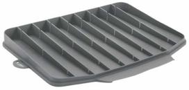 Indų džiovyklės padėklas Metaltex, 40 cm x 33 cm x 3 cm, guma, pilka sp.