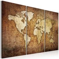 Reprodukcija Artgeist World Map: Brown Texture N7169-DK, 90 cm x 60 cm