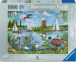 Dėlionė Ravensburger Life Along The Broads, 50 cm x 70 cm, 1000 vnt., įvairių spalvų