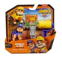 Figūrėlių rinkinys, su priedais Spin Master Paw Patrol Rubble & Mix Built It, įvairių spalvų