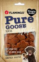 Skanėstas šunims Flamingo Hapki Pure Slices, žąsiena, 0.085 kg