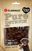 Skanėstas šunims Flamingo Hapki Pure Cubes, strutiena, 0.085 kg