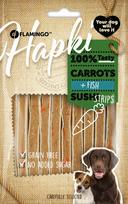Skanėstas šunims Flamingo Hapki Sushi Strips, žuvis/morkos, 0.085 kg